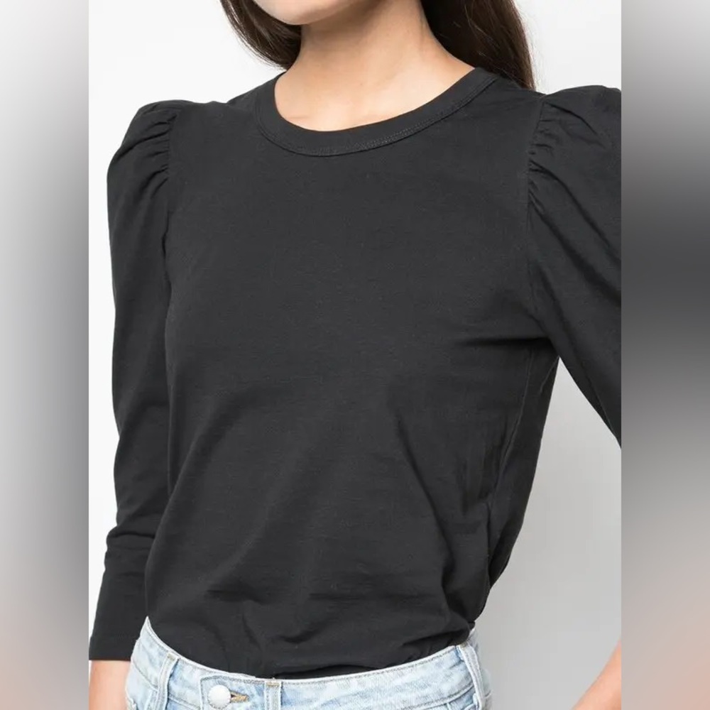 ALC Karlie Puff Sleeve T Shirt Black S